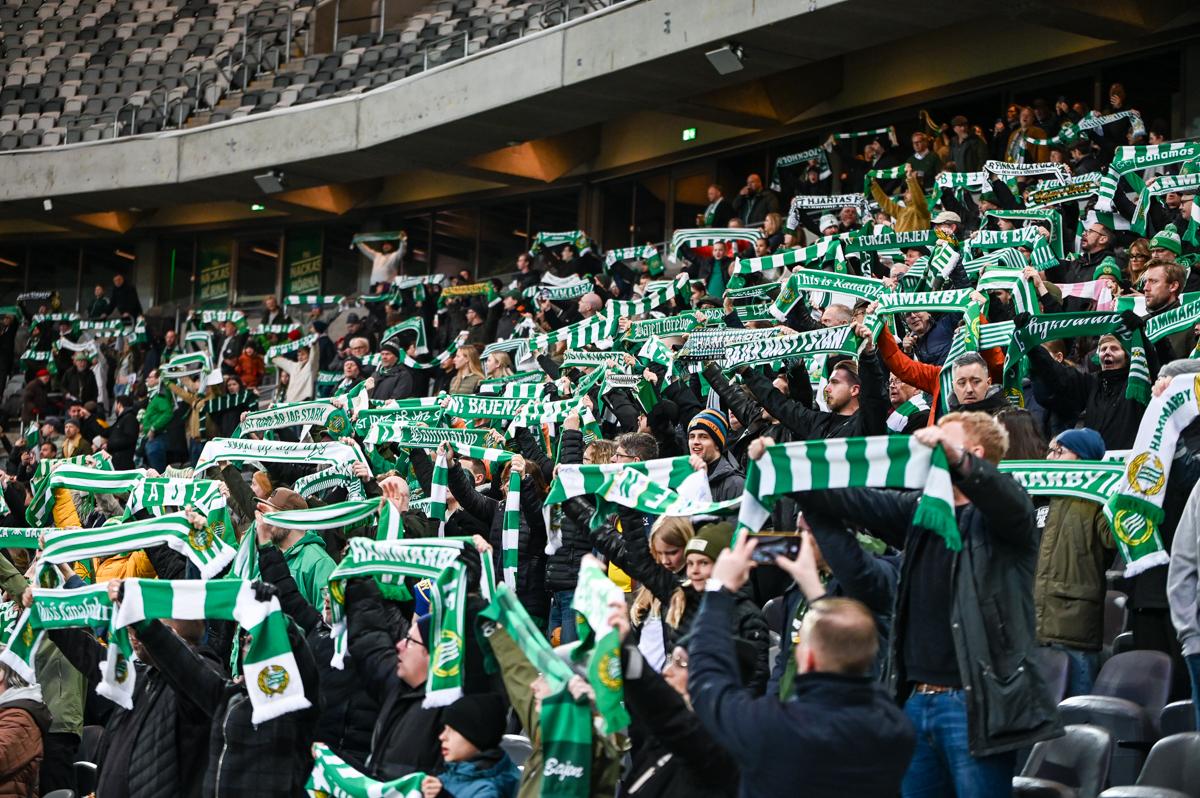 Fra Hammarbys semifinale hjemme mot Sparta Praha.