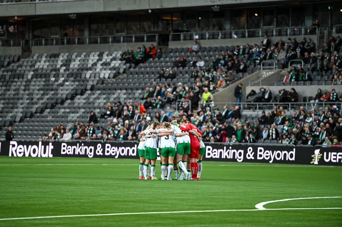 Fra Hammarbys semifinale hjemme mot Sparta Praha.