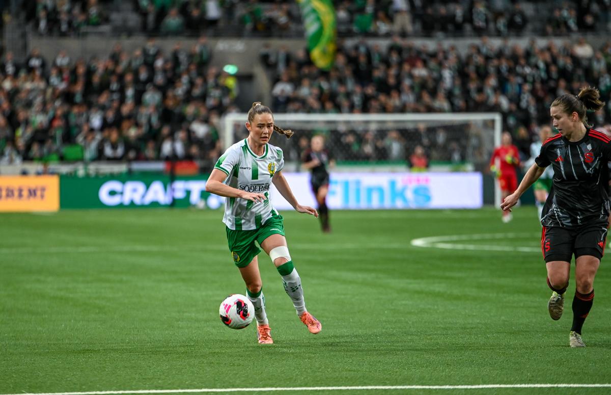 Fra Hammarbys semifinale hjemme mot Sparta Praha.