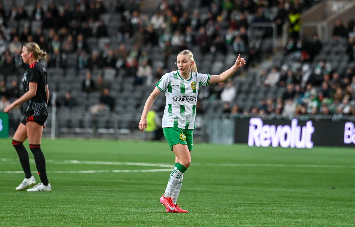 Fra Hammarbys semifinale hjemme mot Sparta Praha.