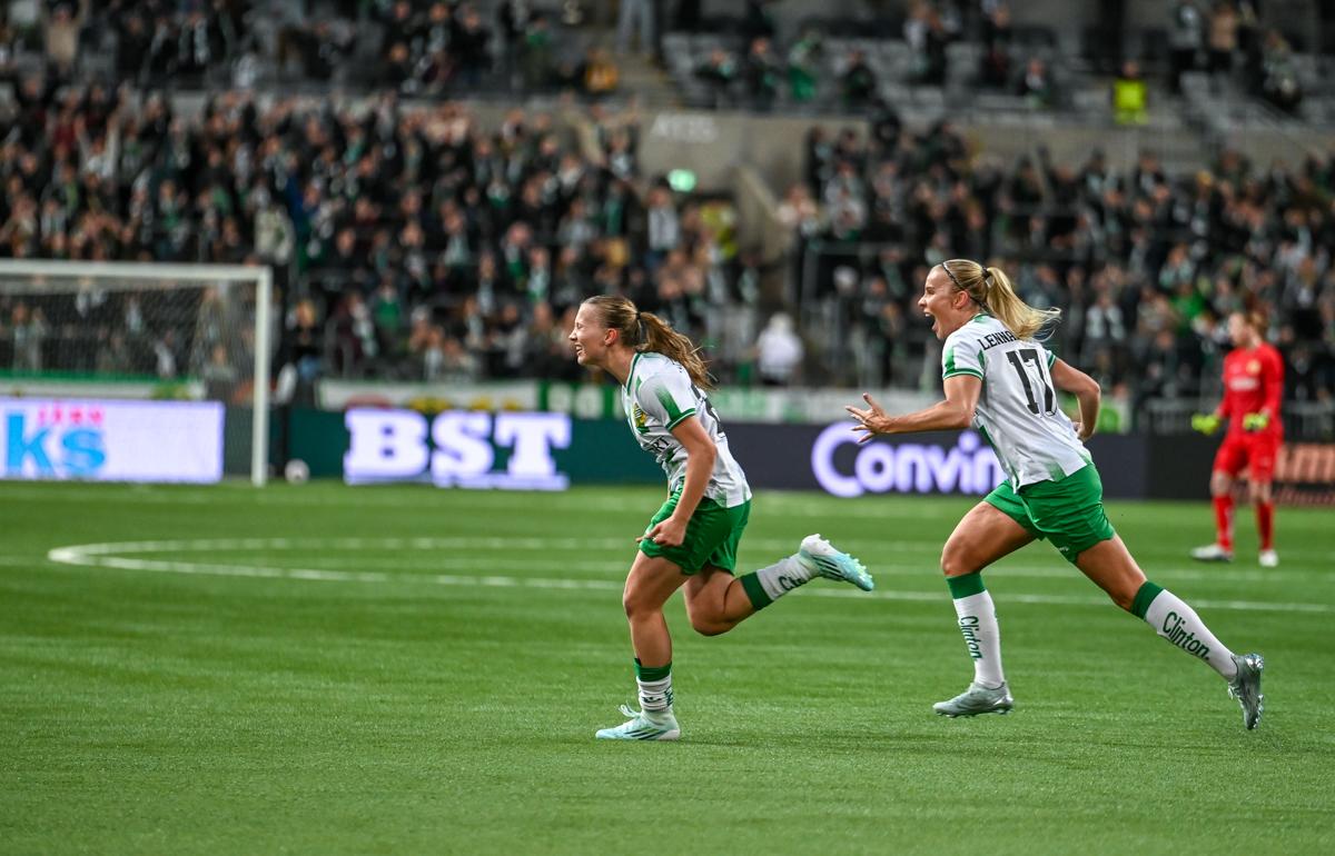 Fra Hammarbys semifinale hjemme mot Sparta Praha.