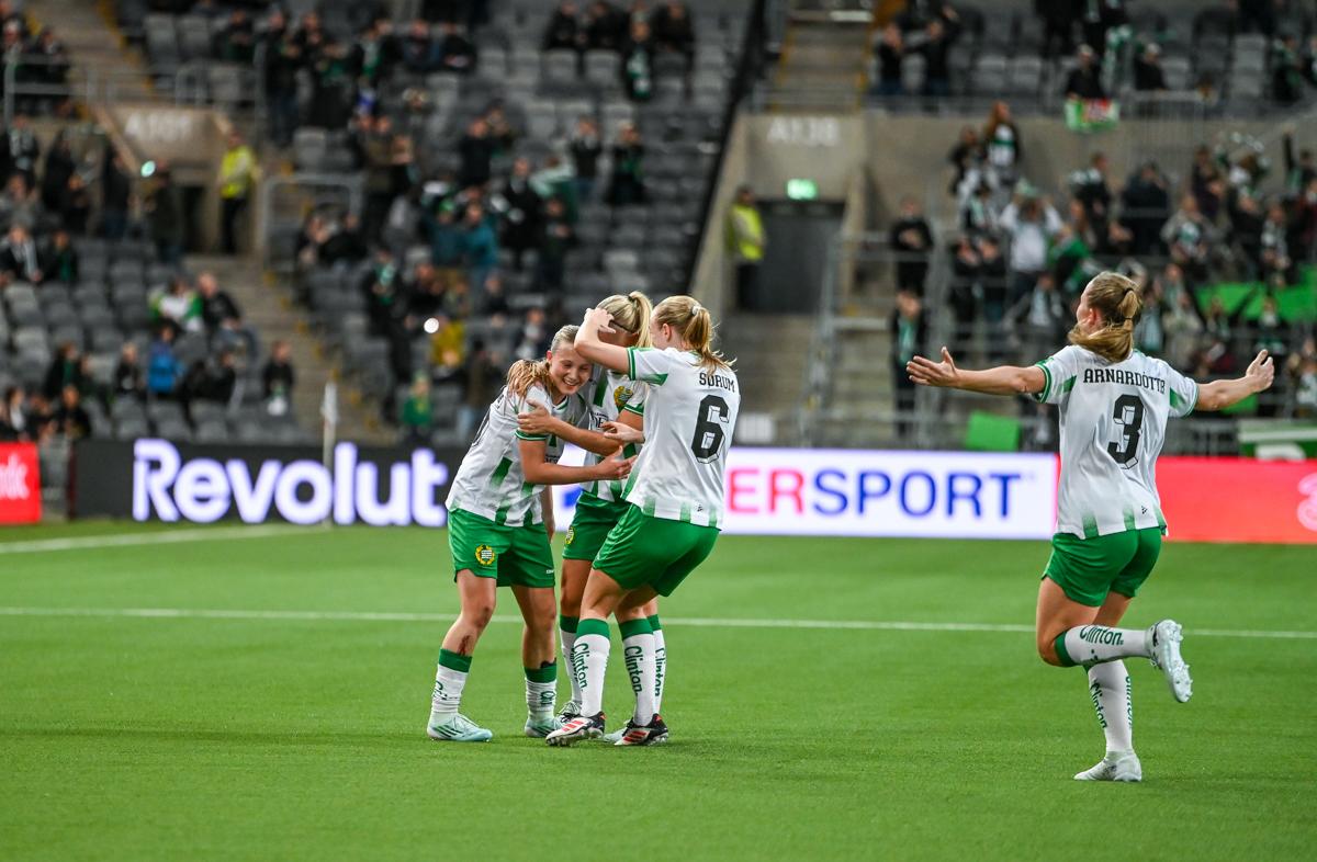 Fra Hammarbys semifinale hjemme mot Sparta Praha.