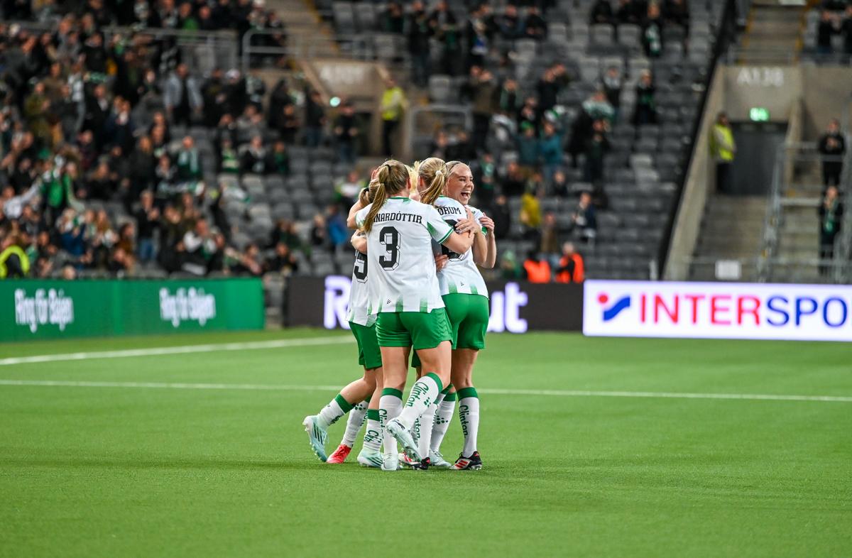 Fra Hammarbys semifinale hjemme mot Sparta Praha.