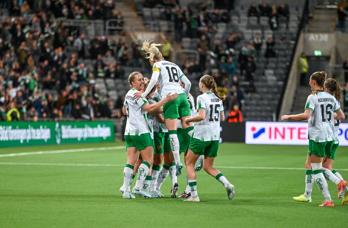 Fra Hammarbys semifinale hjemme mot Sparta Praha.