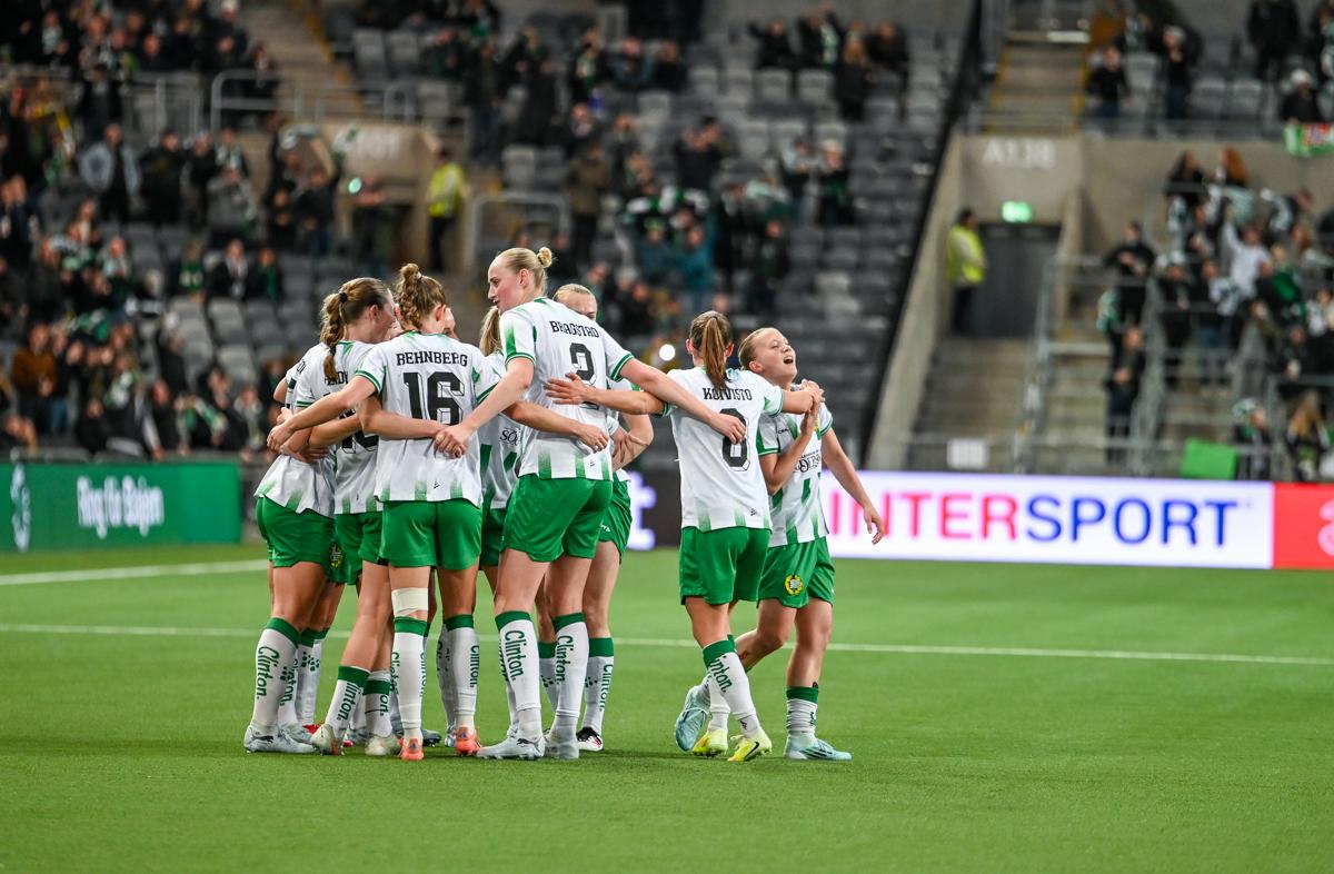 Fra Hammarbys semifinale hjemme mot Sparta Praha.