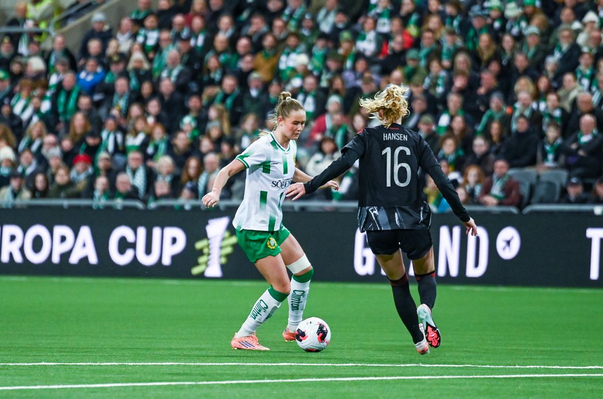 Fra Hammarbys semifinale hjemme mot Sparta Praha.