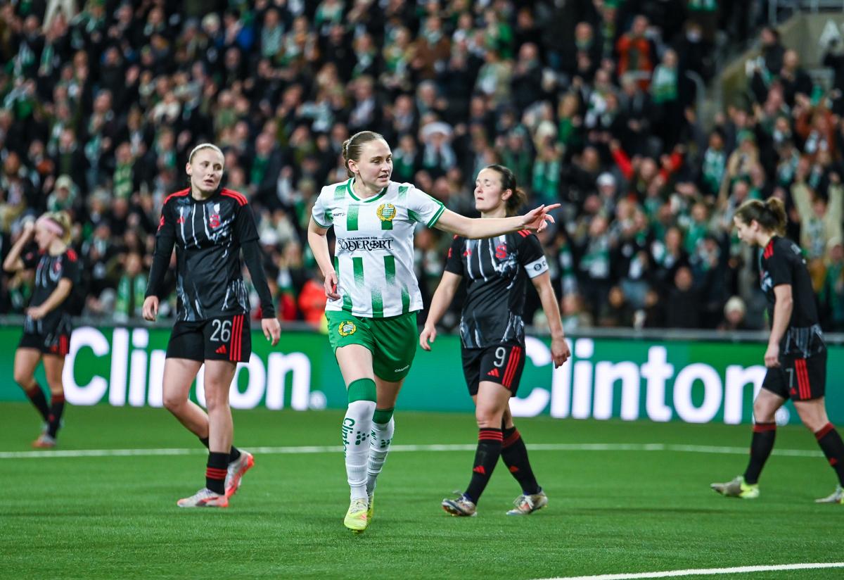 Fra Hammarbys semifinale hjemme mot Sparta Praha.