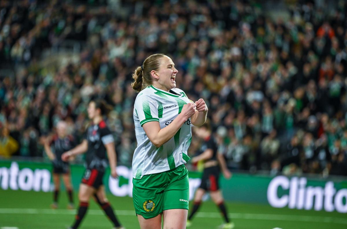 Fra Hammarbys semifinale hjemme mot Sparta Praha.