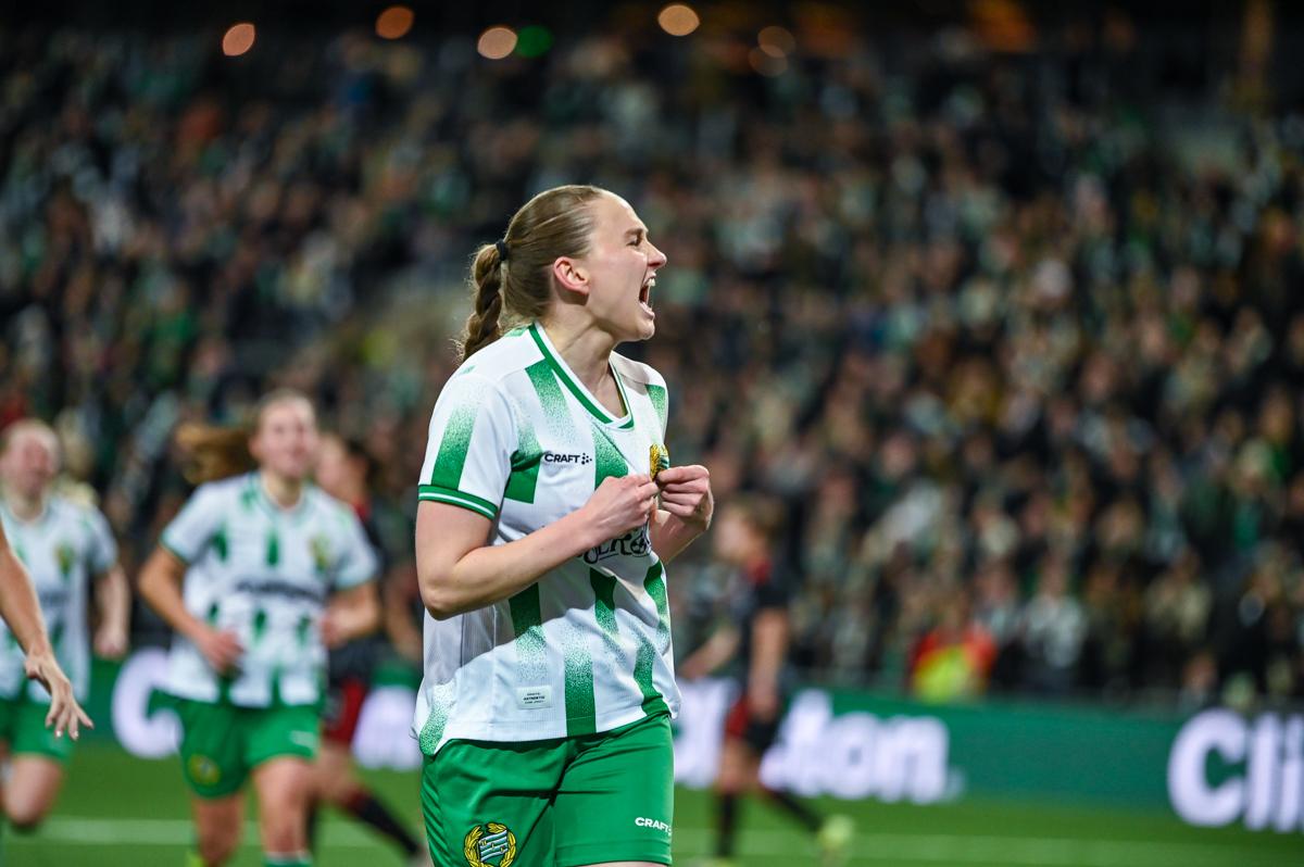 Fra Hammarbys semifinale hjemme mot Sparta Praha.