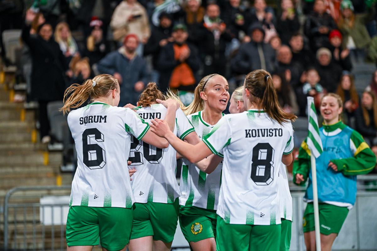 Fra Hammarbys semifinale hjemme mot Sparta Praha.