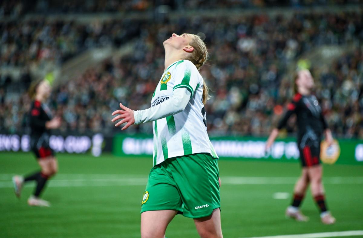 Fra Hammarbys semifinale hjemme mot Sparta Praha.