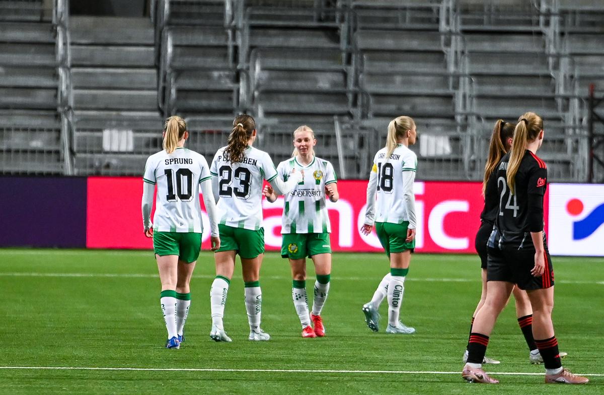 Fra Hammarbys semifinale hjemme mot Sparta Praha.