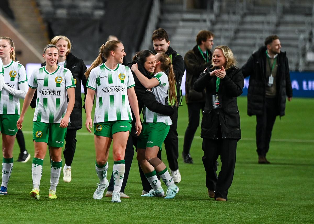 Fra Hammarbys semifinale hjemme mot Sparta Praha.