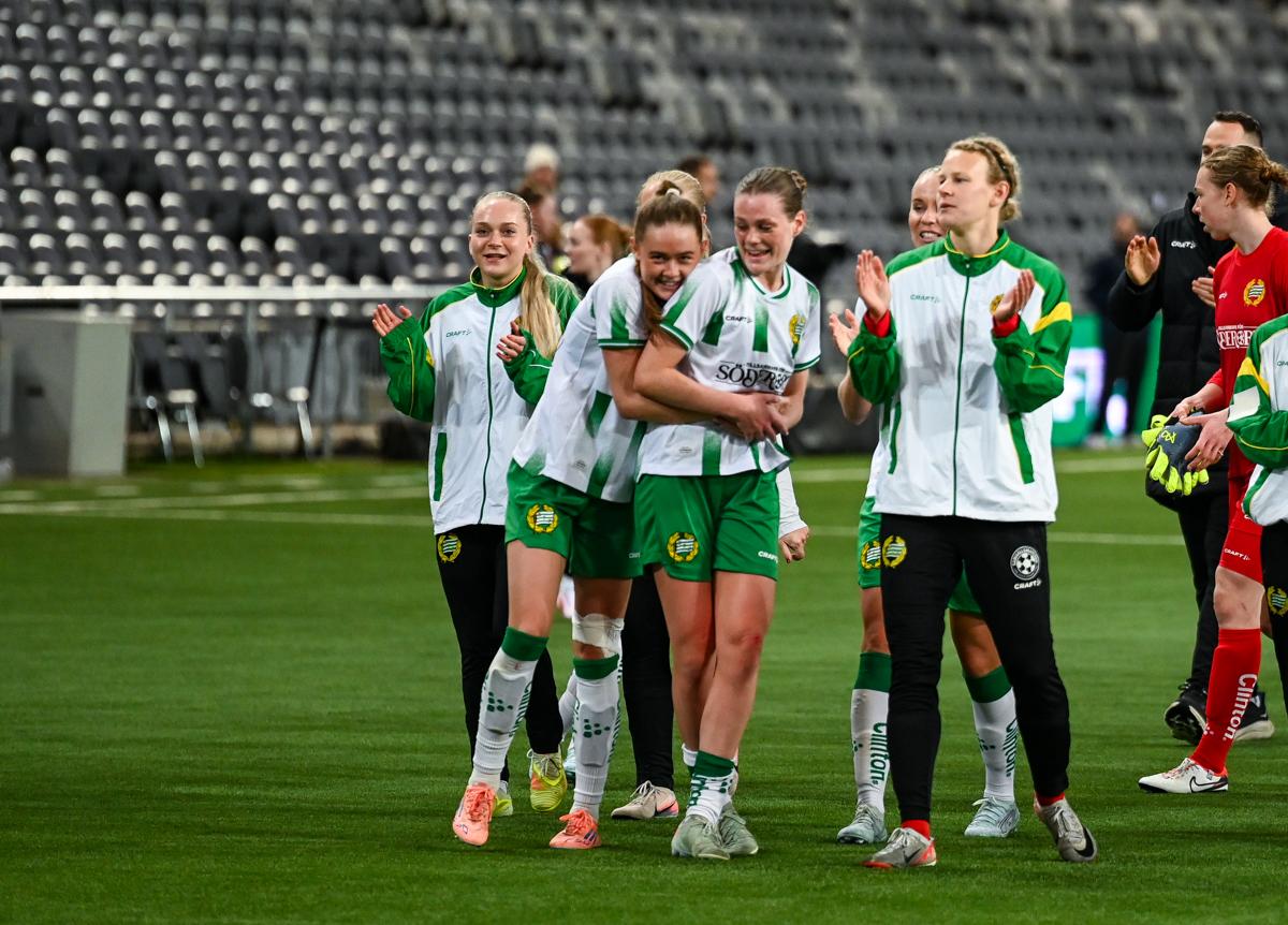 Fra Hammarbys semifinale hjemme mot Sparta Praha.