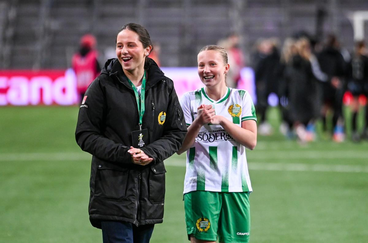 Fra Hammarbys semifinale hjemme mot Sparta Praha.