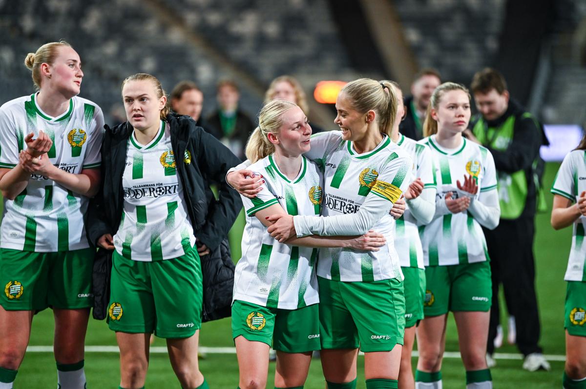 Fra Hammarbys semifinale hjemme mot Sparta Praha.