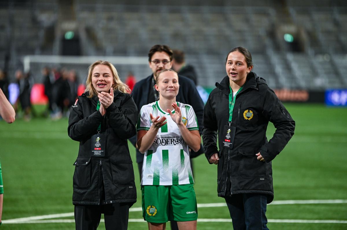 Fra Hammarbys semifinale hjemme mot Sparta Praha.