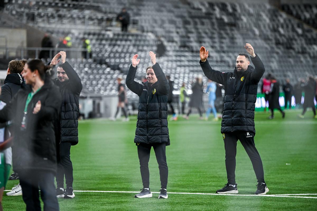 Fra Hammarbys semifinale hjemme mot Sparta Praha.