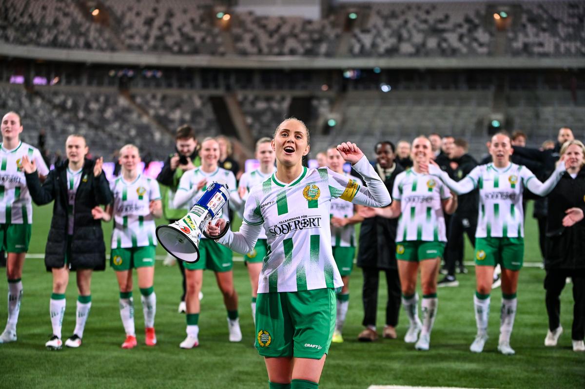 Fra Hammarbys semifinale hjemme mot Sparta Praha.