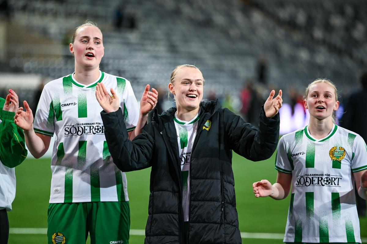 Fra Hammarbys semifinale hjemme mot Sparta Praha.