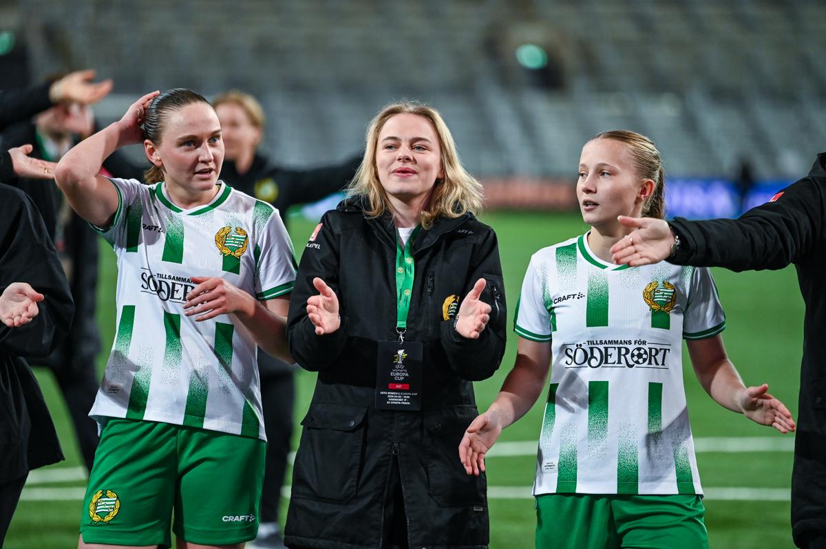 Fra Hammarbys semifinale hjemme mot Sparta Praha.