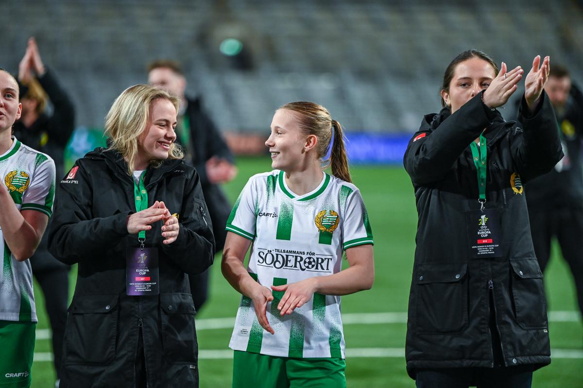 Fra Hammarbys semifinale hjemme mot Sparta Praha.