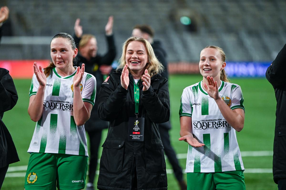 Fra Hammarbys semifinale hjemme mot Sparta Praha.