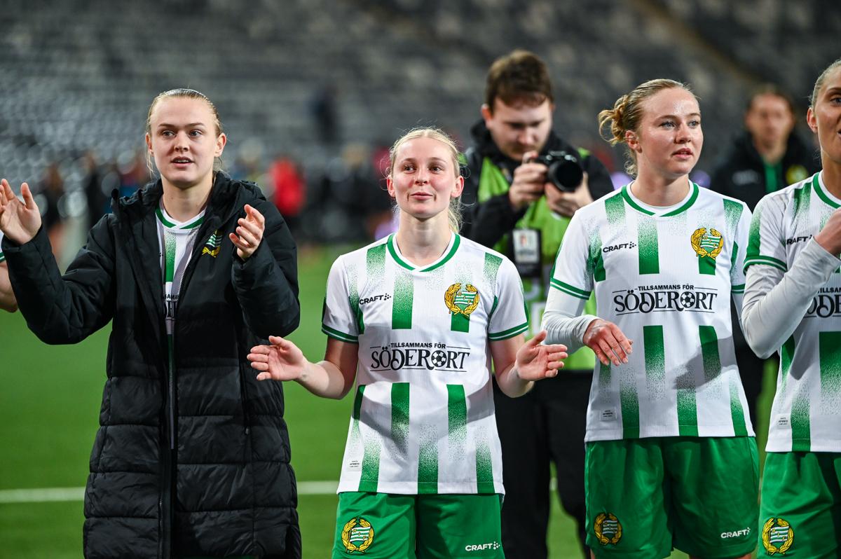 Fra Hammarbys semifinale hjemme mot Sparta Praha.