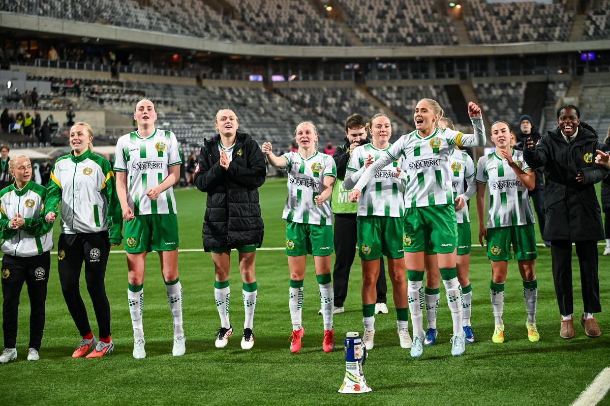 Fra Hammarbys semifinale hjemme mot Sparta Praha.