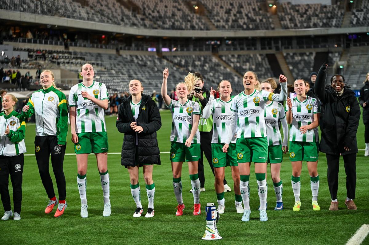 Fra Hammarbys semifinale hjemme mot Sparta Praha.