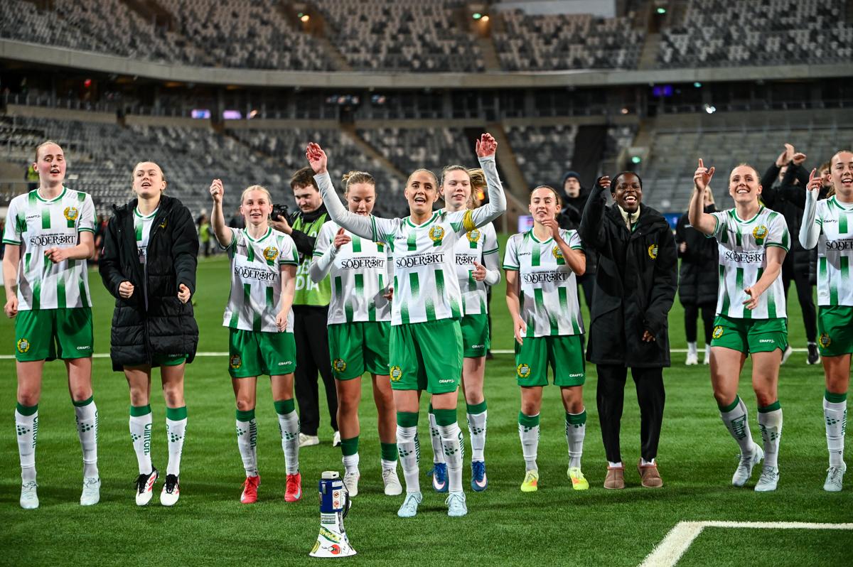 Fra Hammarbys semifinale hjemme mot Sparta Praha.