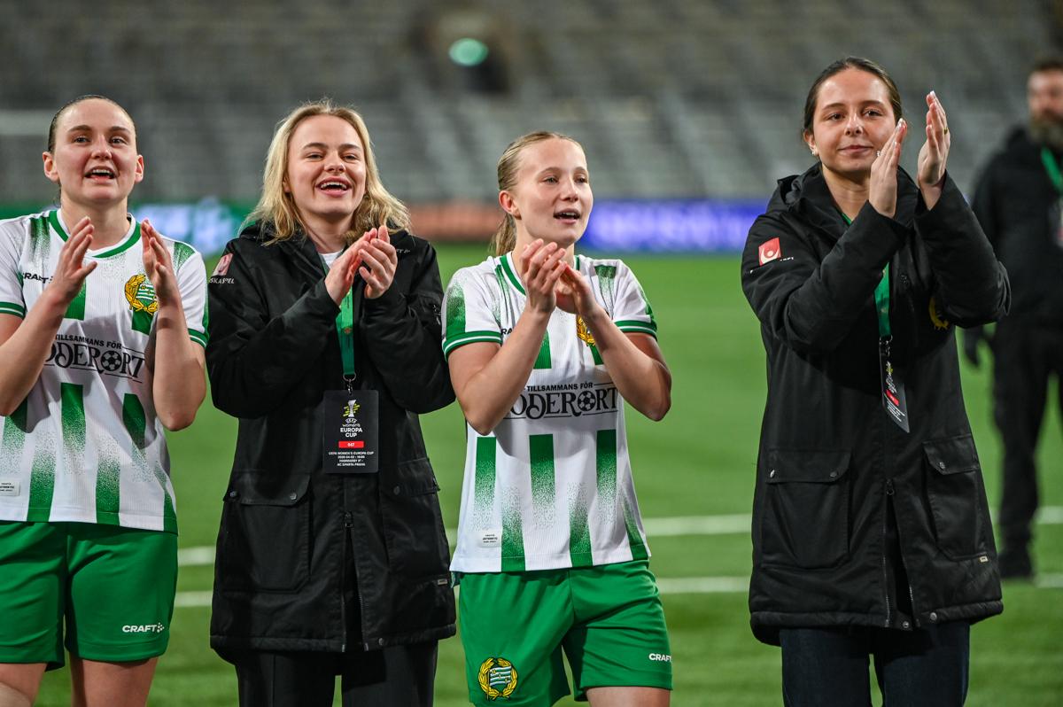 Fra Hammarbys semifinale hjemme mot Sparta Praha.