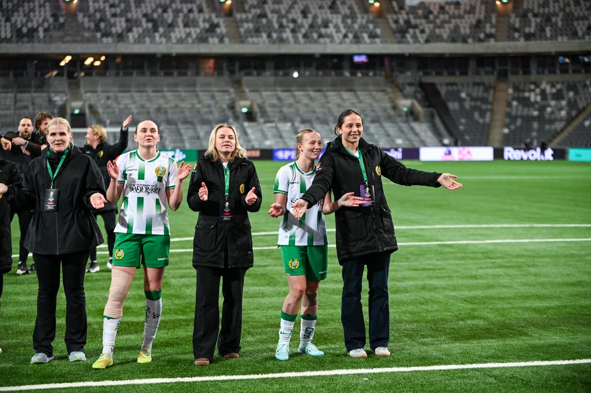 Fra Hammarbys semifinale hjemme mot Sparta Praha.