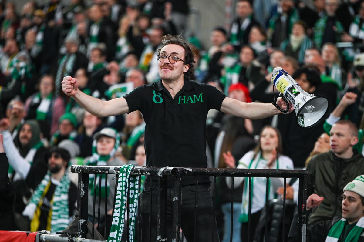 Fra Hammarbys semifinale hjemme mot Sparta Praha.