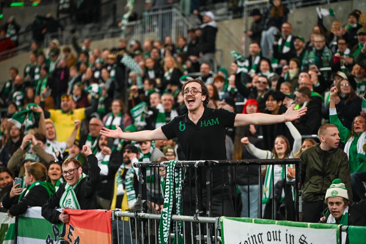 Fra Hammarbys semifinale hjemme mot Sparta Praha.