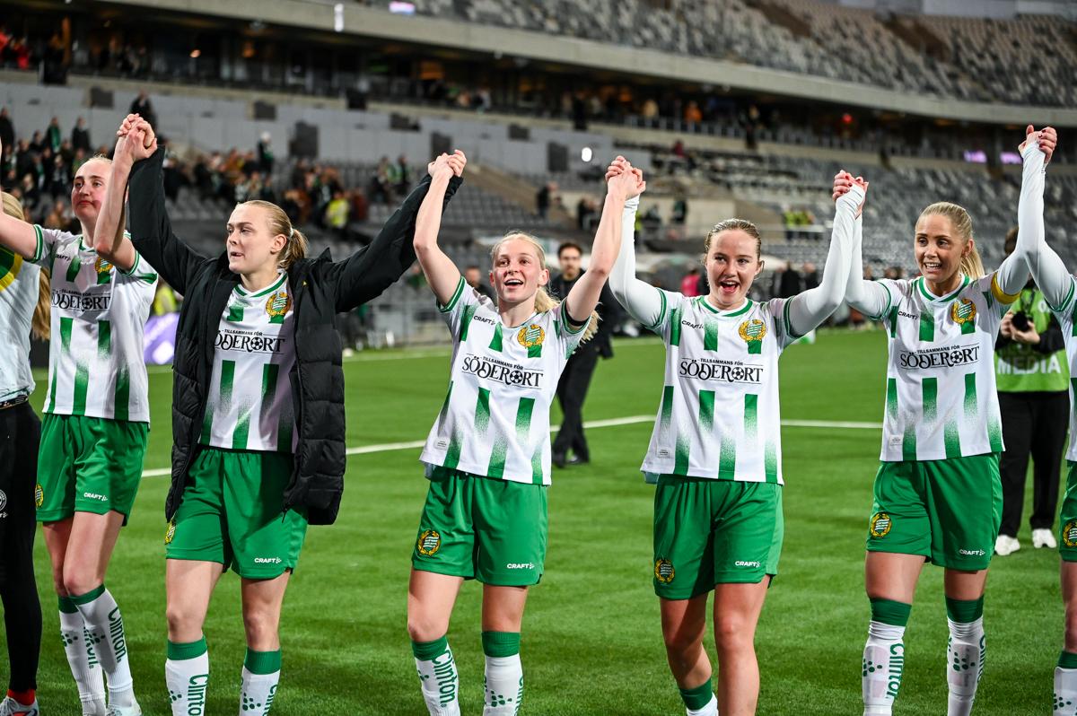 Fra Hammarbys semifinale hjemme mot Sparta Praha.