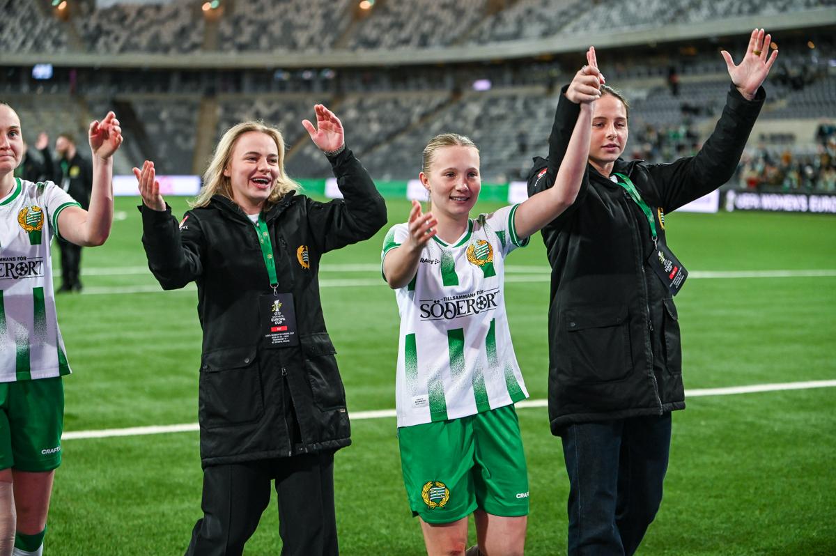 Fra Hammarbys semifinale hjemme mot Sparta Praha.