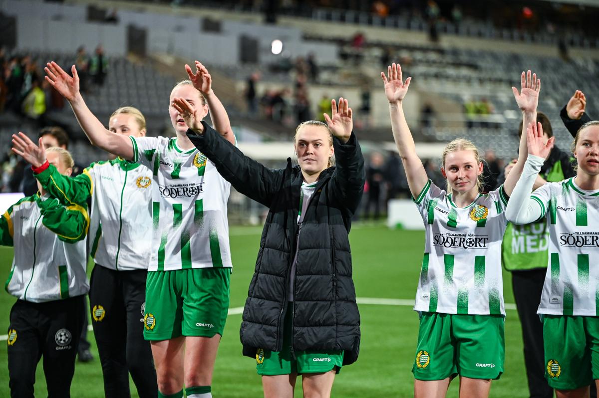 Fra Hammarbys semifinale hjemme mot Sparta Praha.