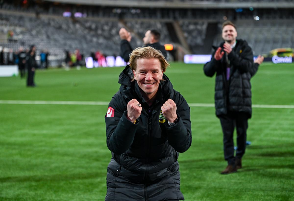 Fra Hammarbys semifinale hjemme mot Sparta Praha.