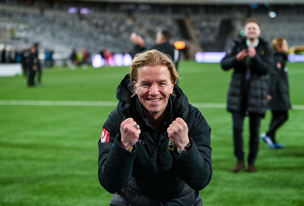 Fra Hammarbys semifinale hjemme mot Sparta Praha.