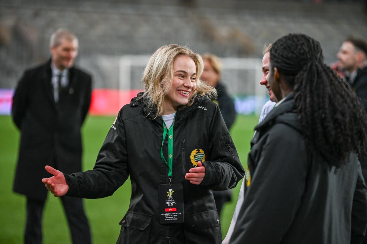 Fra Hammarbys semifinale hjemme mot Sparta Praha.