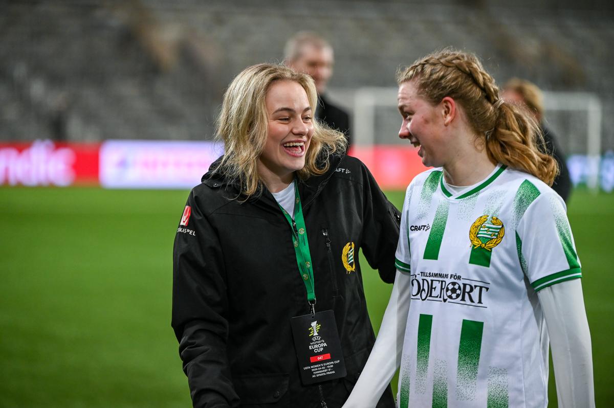 Fra Hammarbys semifinale hjemme mot Sparta Praha.