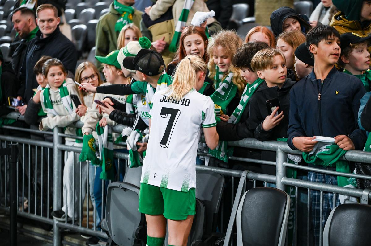 Fra Hammarbys semifinale hjemme mot Sparta Praha.