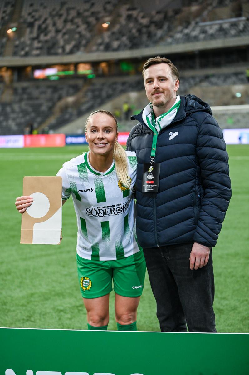 Fra Hammarbys semifinale hjemme mot Sparta Praha.