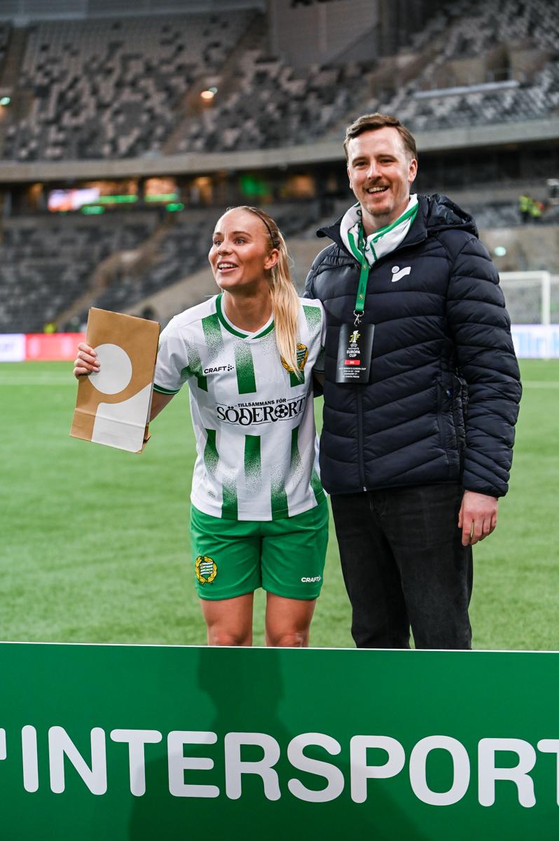 Fra Hammarbys semifinale hjemme mot Sparta Praha.