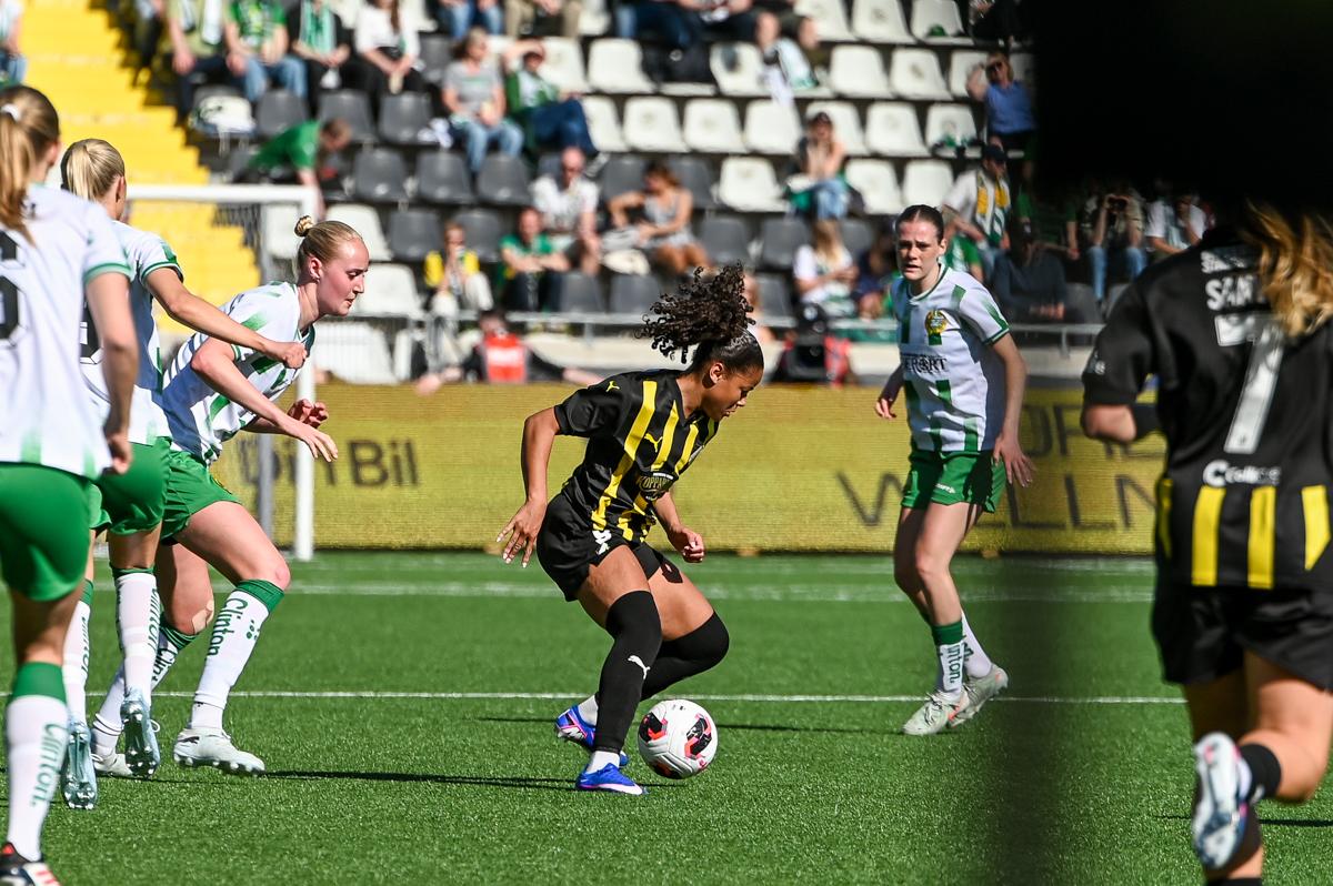 Fra historiens første europacupfinale på damesiden.