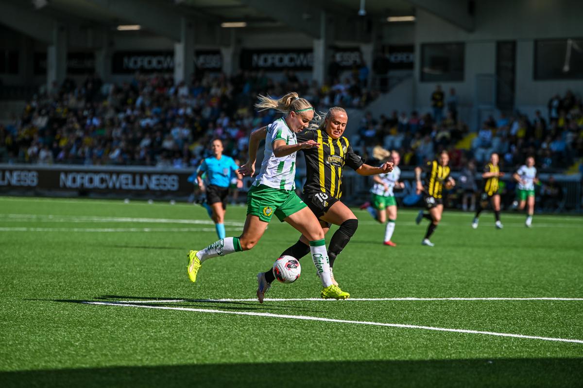 Fra historiens første europacupfinale på damesiden.