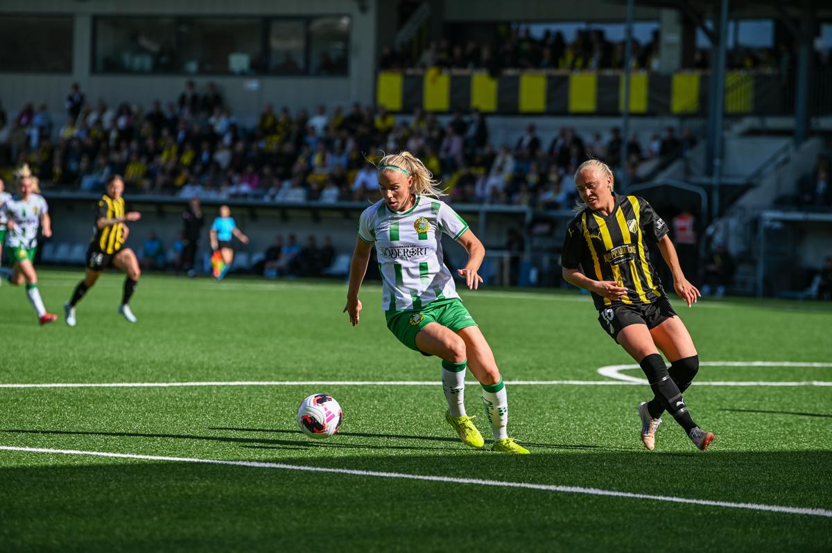 Fra historiens første europacupfinale på damesiden.