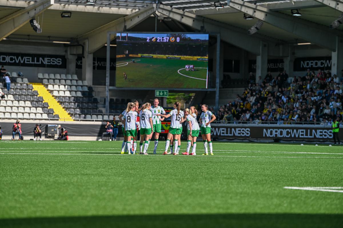Fra historiens første europacupfinale på damesiden.