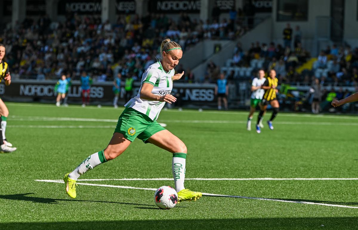 Fra historiens første europacupfinale på damesiden.
